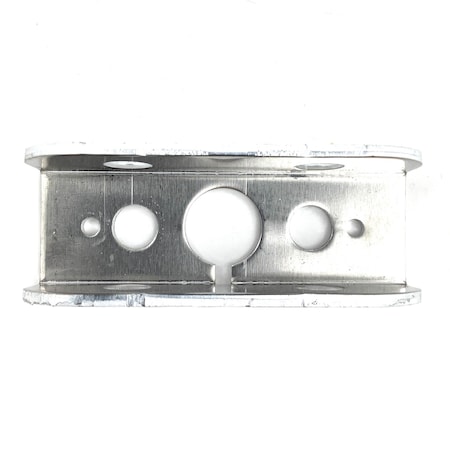 Truck-Lite Bracket Mount, 19 Series Products, Used In Rectangular Shape Lights, Silver Aluminum, 2 Screw 19724